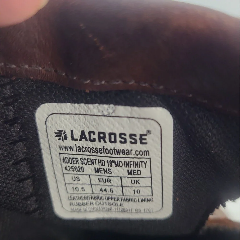 LaCrosse Mens Adder Scent HD 18
